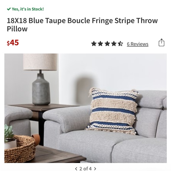 NWT Boho Accent Throw Pillow - Picture 5 of 6